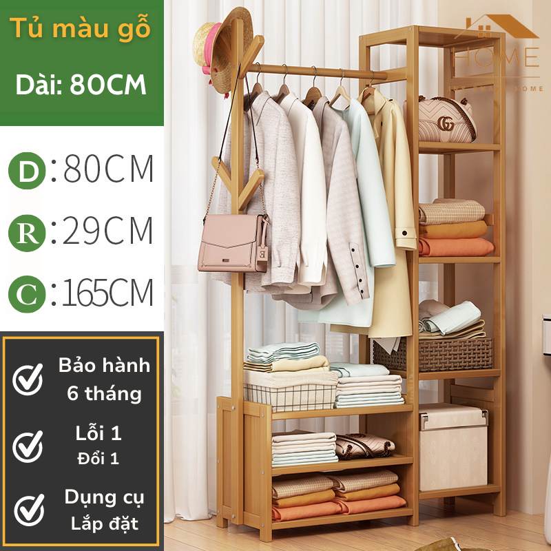 Giá Treo Quần Áo Đa Năng Thiết Kế Hiện Đại Phù Hợp Với Phòng Ngủ, Homestay, Khách Sạn,... (Ngang 80cm)